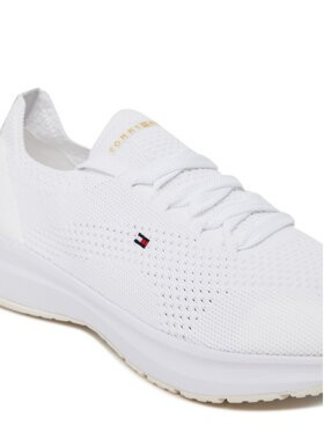 Tommy Hilfiger Sneakersy Th Knit Runner FW0FW08813 Biały