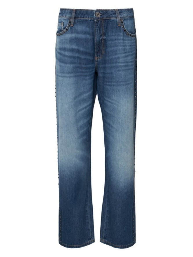 Guess Jeansy W6YA3W D1356 Niebieski Wide Leg