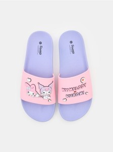 Klapki z aplikacjami 3D Hello Kitty - fioletowy