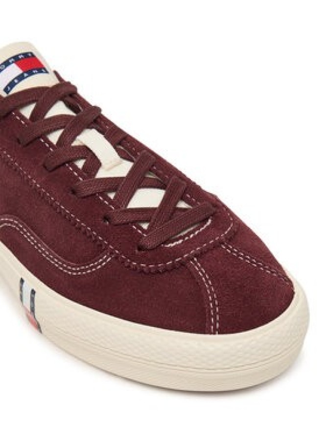 Tommy Jeans Sneakersy Archive Y2K EN0EN03135 Bordowy