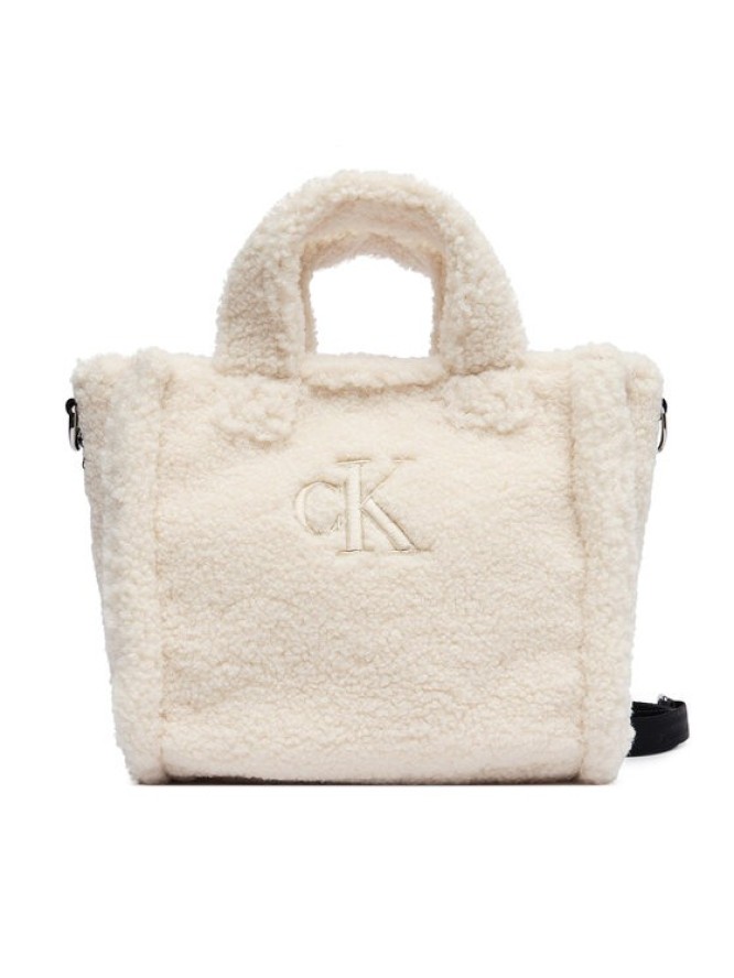 Calvin Klein Jeans Torebka Teddy Tote Bag IU0IU00355 Beżowy