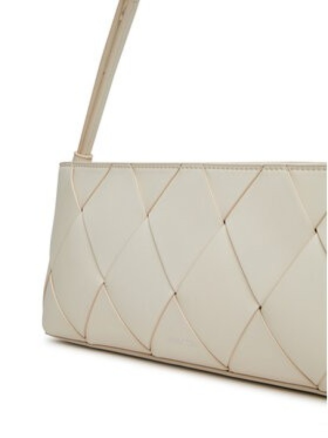 Calvin Klein Torebka Ck Woven Elongated Shoulder Bag K60K612992 Biały