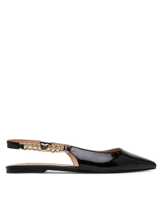 LOVE MOSCHINO Baleriny JA11041G0MIH0000 Czarny