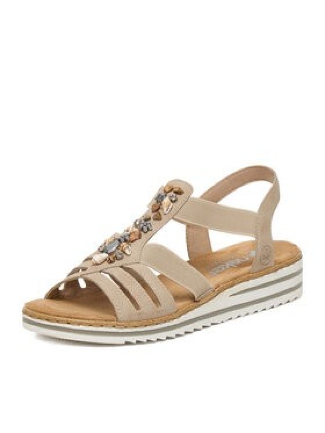 Rieker Sandały CEO-V0649-62 Beżowy