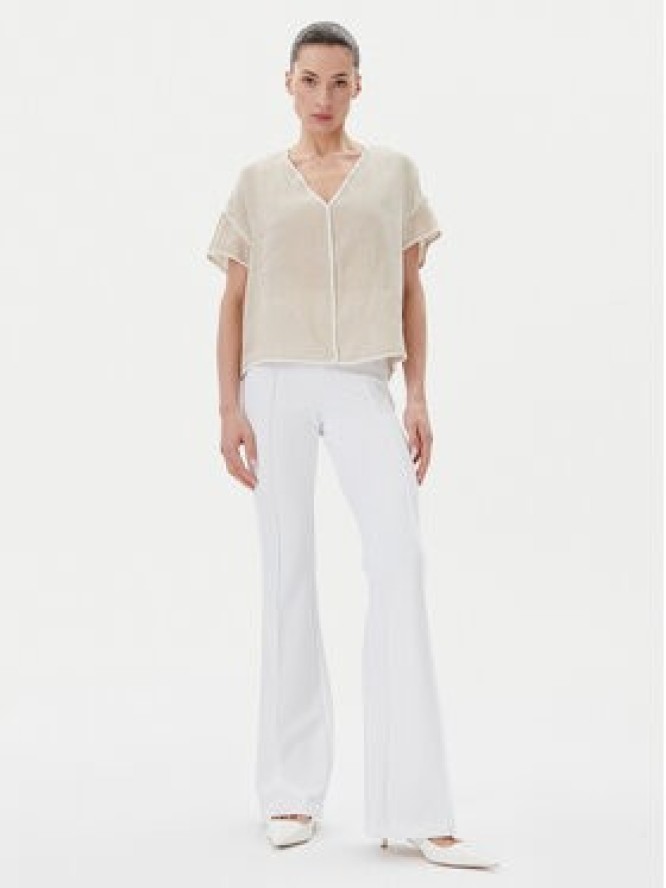 ICONA Bluzka RP5LE004 Beżowy Relaxed Fit