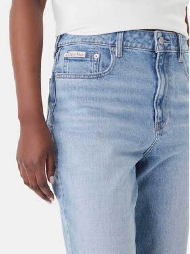 Calvin Klein Jeans Jeansy LV047E787G Niebieski Mom Fit