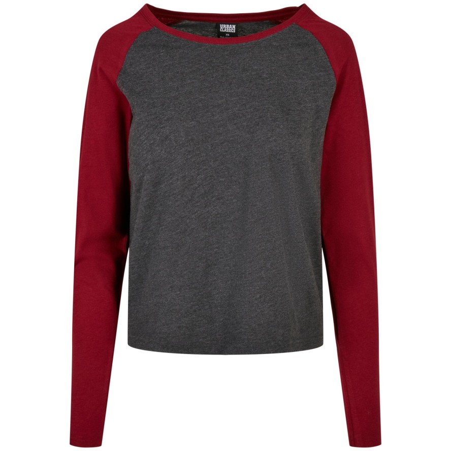 Damska koszulka z długim rękawem Urban Classics contrast raglan (GT)