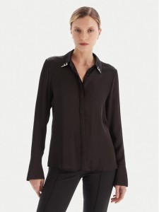 Fracomina Koszula FS25WT6010W65101 Czarny Regular Fit