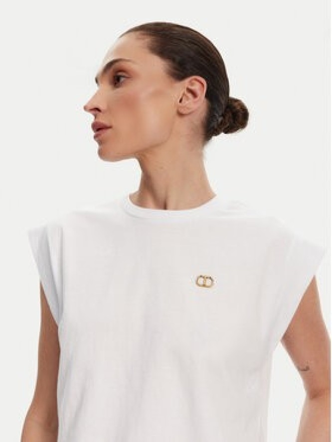 TWINSET T-Shirt 251TT2043 Biały Regular Fit