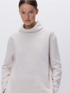 Bluza ze stójką - beżowy