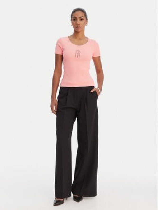 Fracomina T-Shirt FP26ST3001J42701 Koralowy Slim Fit