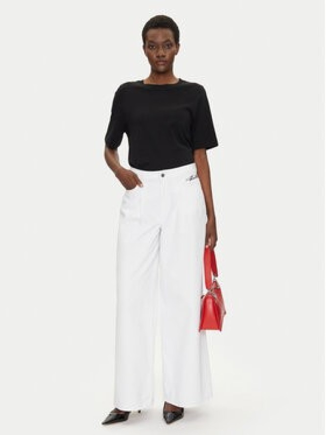 KARL LAGERFELD Jeansy A2W10158 Biały Wide Leg