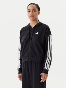 adidas Bluza Essentials 3-Stripes JE0052 Czarny Regular Fit
