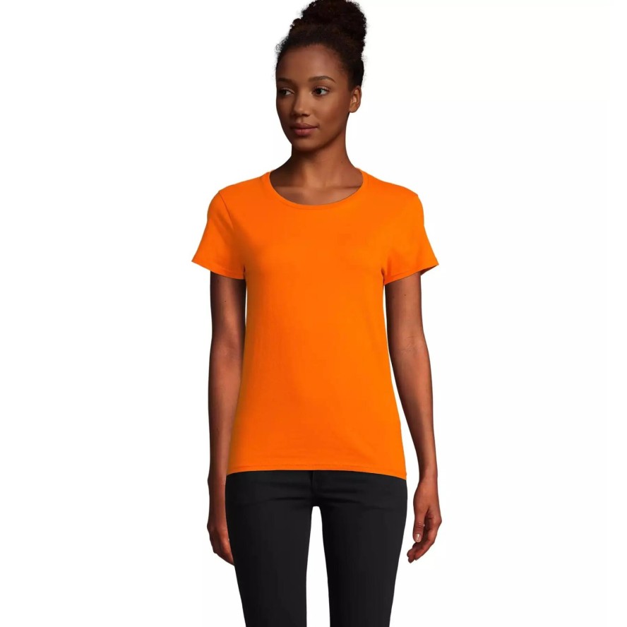 Dopasowana koszulka T-shirt z jerseyu dla kobiet Sol's Pioneer