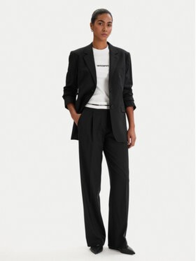 KARL LAGERFELD Spodnie materiałowe B1W10002 Czarny Regular Fit