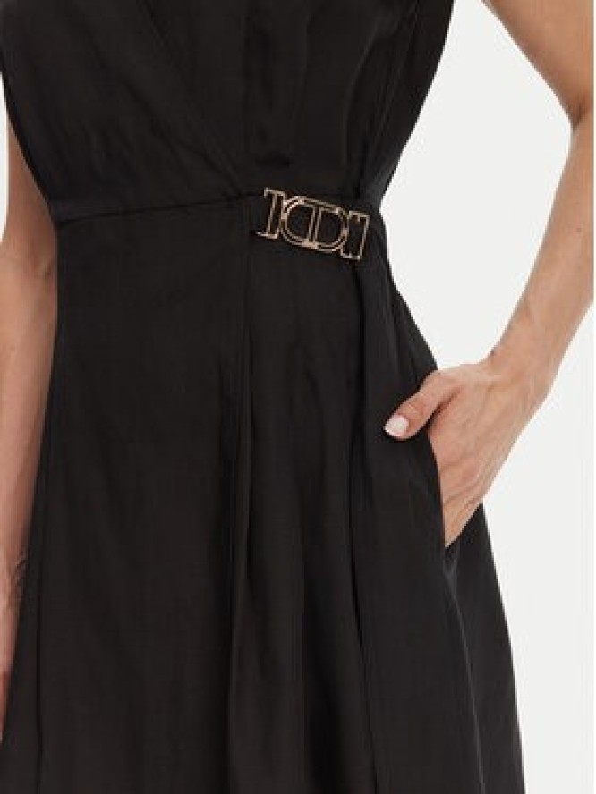 TWINSET Sukienka letnia 251TT2072 Czarny Loose Fit