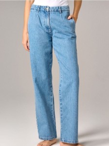 Jeansy wide leg - niebieski