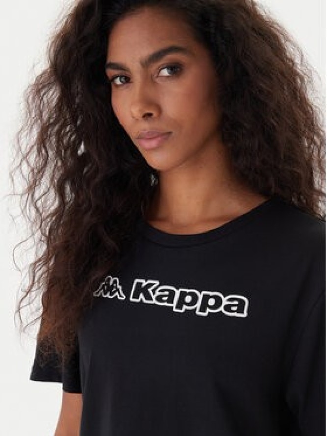 Kappa T-Shirt Frega 351M1KW Czarny Regular Fit