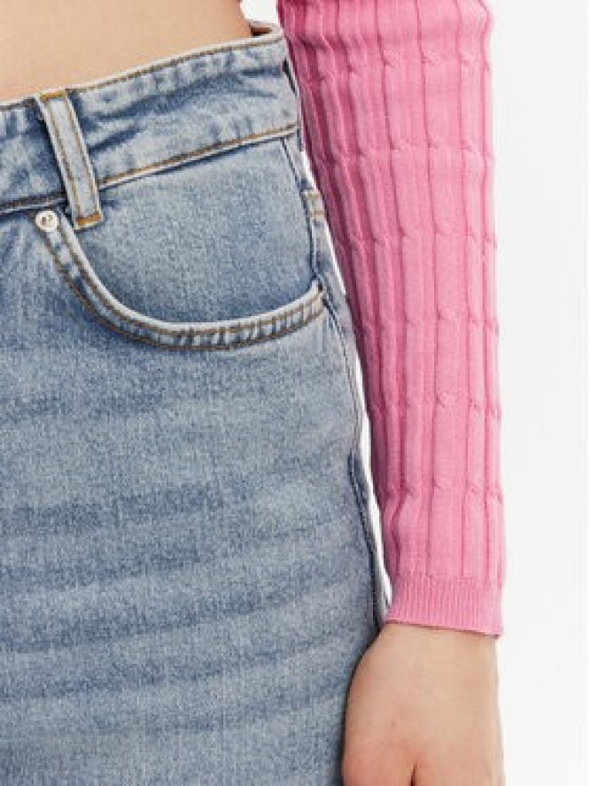 ONLY Sweter Meddi 15339582 Różowy Cropped Fit