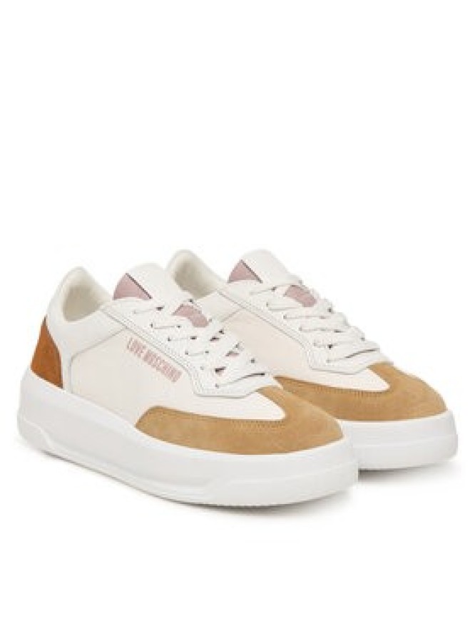 LOVE MOSCHINO Sneakersy JA15215G1PINH10C Biały
