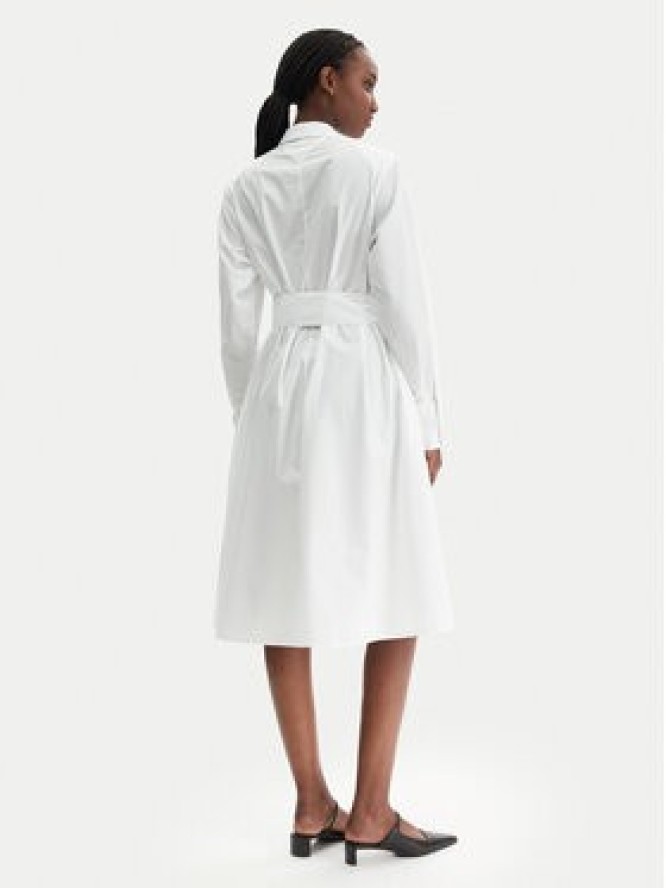 KARL LAGERFELD Sukienka koszulowa B1W13026 Biały Regular Fit