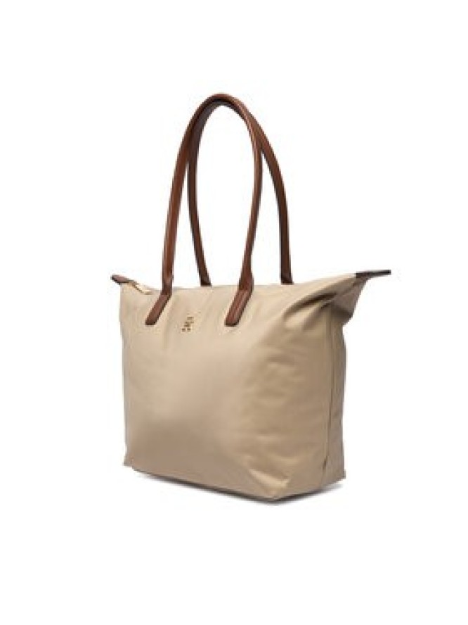 Tommy Hilfiger Torebka Popette Tote AW0AW17711 Brązowy