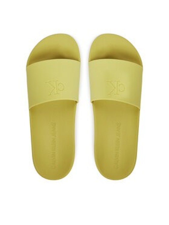 Calvin Klein Jeans Klapki Slide Monogram Tpu YW0YW01715 Żółty