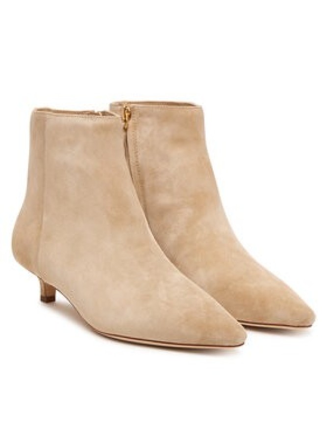 LAUREN RALPH LAUREN Botki Frncsa Bt Hl Bo Bte 802P15722001 Beżowy