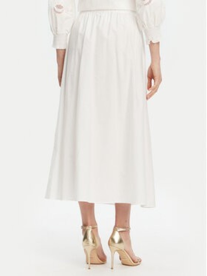 Liu Jo Spódnica midi WA5258 T4853 Biały Regular Fit