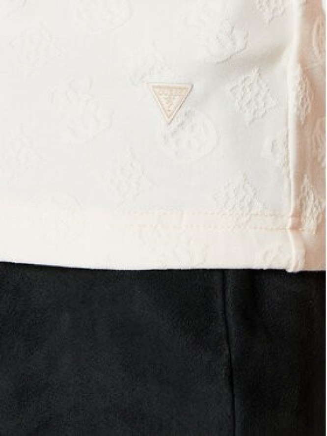 Guess T-Shirt V5RI02 KCLG2 Écru Regular Fit