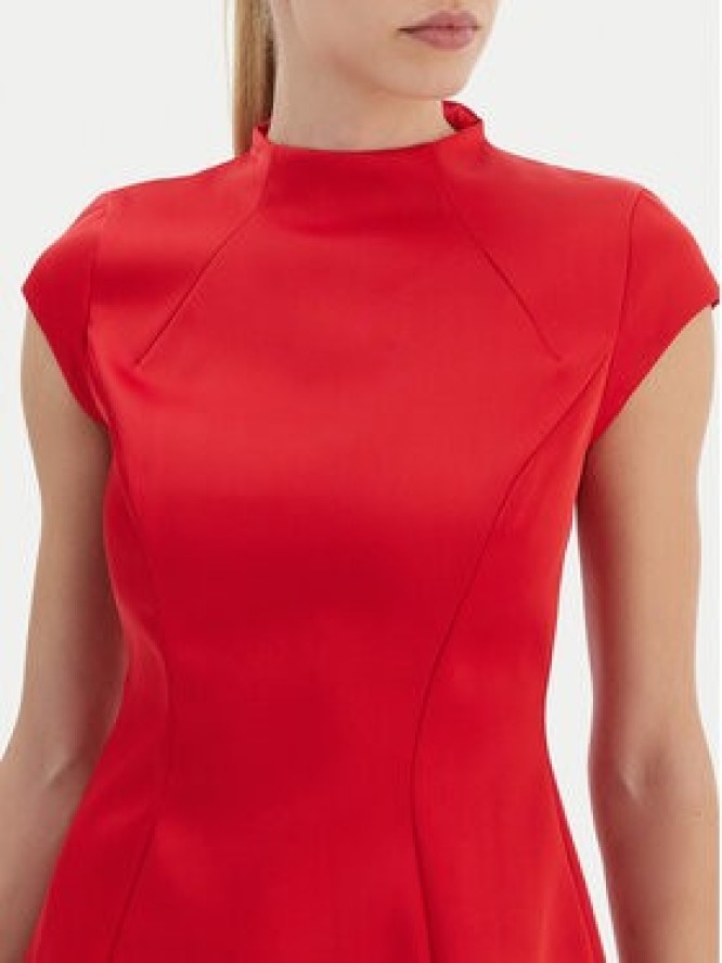 Bardot Sukienka koktajlowa Delphi 59329DB2 Czerwony Slim Fit