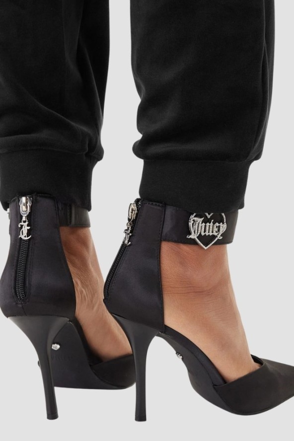 JUICY COUTURE Czarne dresy damskie Willow Cuff Jogger, Rozmiar S