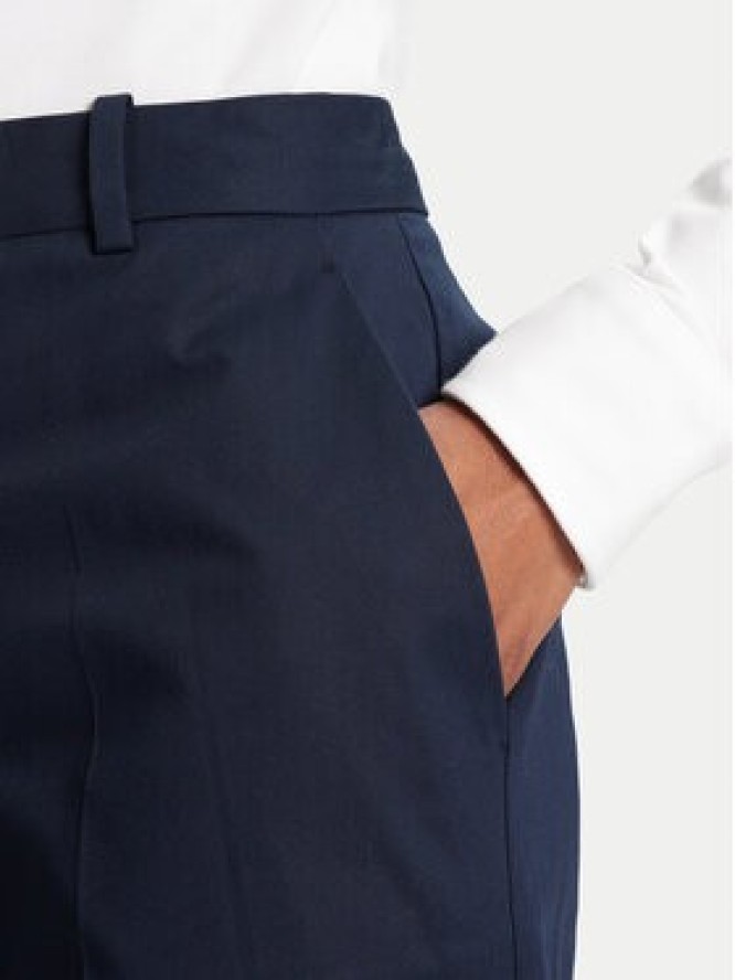 Tommy Hilfiger Spodnie materiałowe WW0WW45791 Granatowy Wide Leg