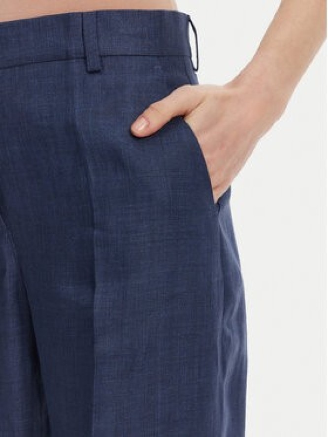 Weekend Max Mara Spodnie materiałowe Malizia 2515131052 Granatowy Regular Fit