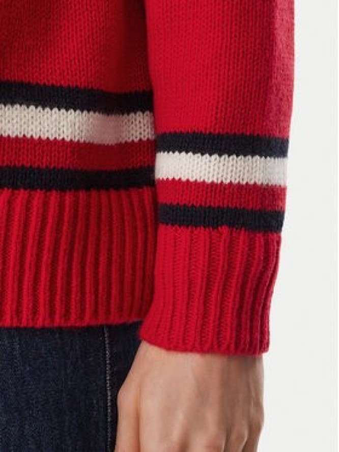 Tommy Jeans Sweter DW0DW23353 Czerwony Oversize