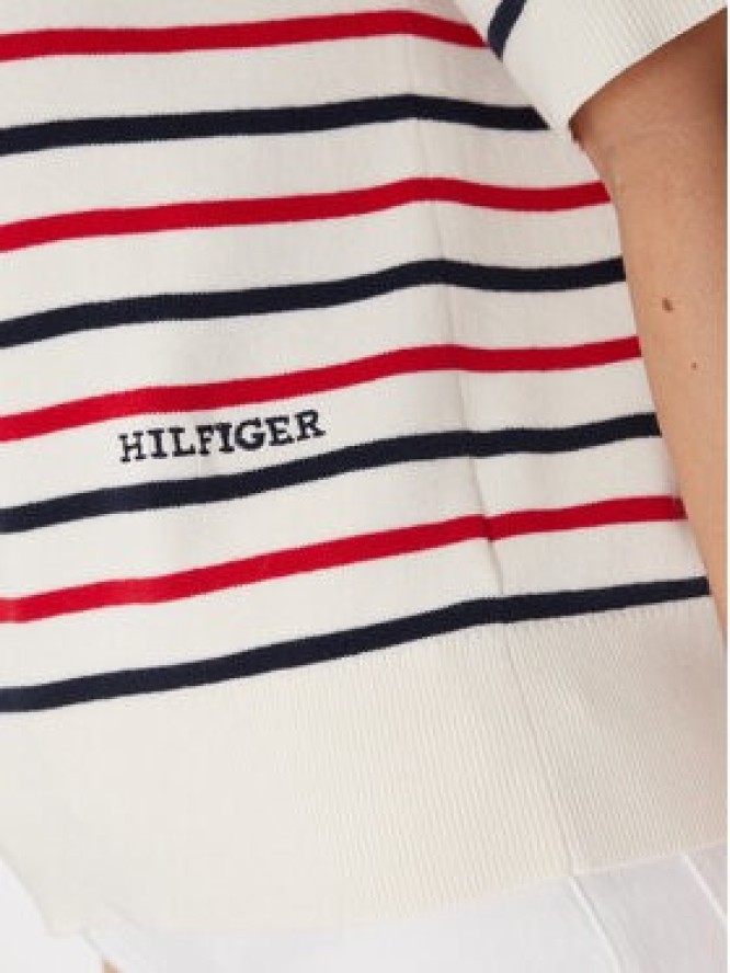Tommy Hilfiger Sweter Mini Stp Co Open Polo Ss Swt WW0WW45400 Kolorowy Regular Fit