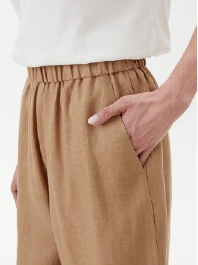 Max Mara Leisure Spodnie materiałowe Minnie 2516131018 Beżowy Relaxed Fit