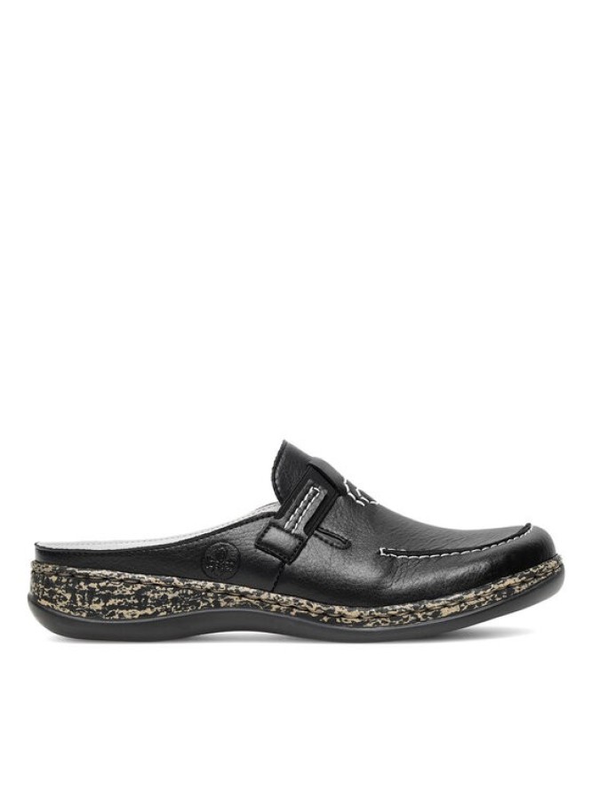 Rieker Klapki 46393-00 Czarny