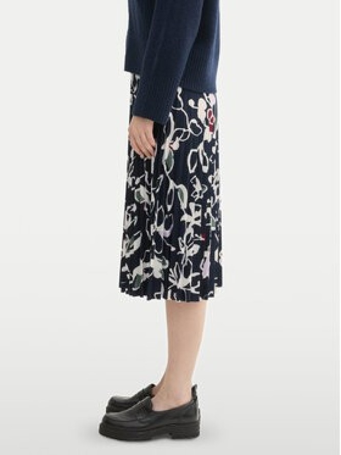 Tom Tailor Spódnica plisowana 1043057 Granatowy Regular Fit