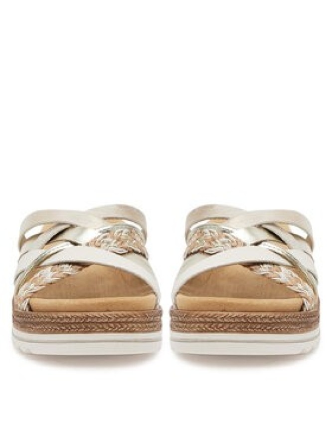 Remonte Klapki D0Q50-90 Złoty