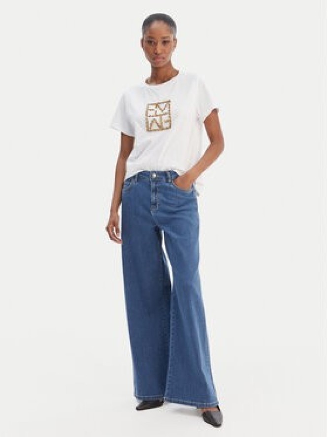 Marella Jeansy Disco 2615181111 Niebieski Wide Leg