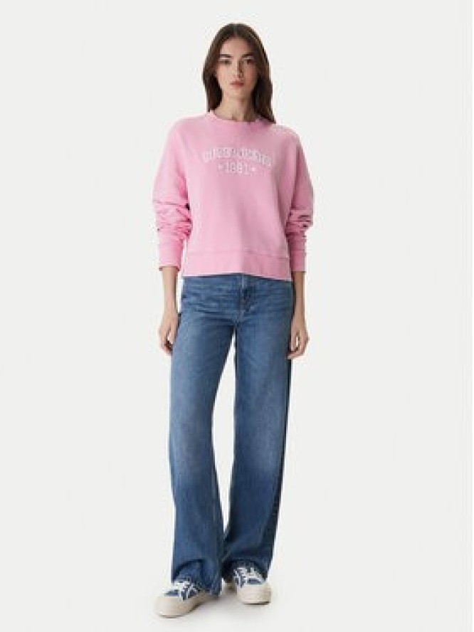 Guess Jeans Bluza W6RQ04 KCPR1 Różowy Relaxed Fit