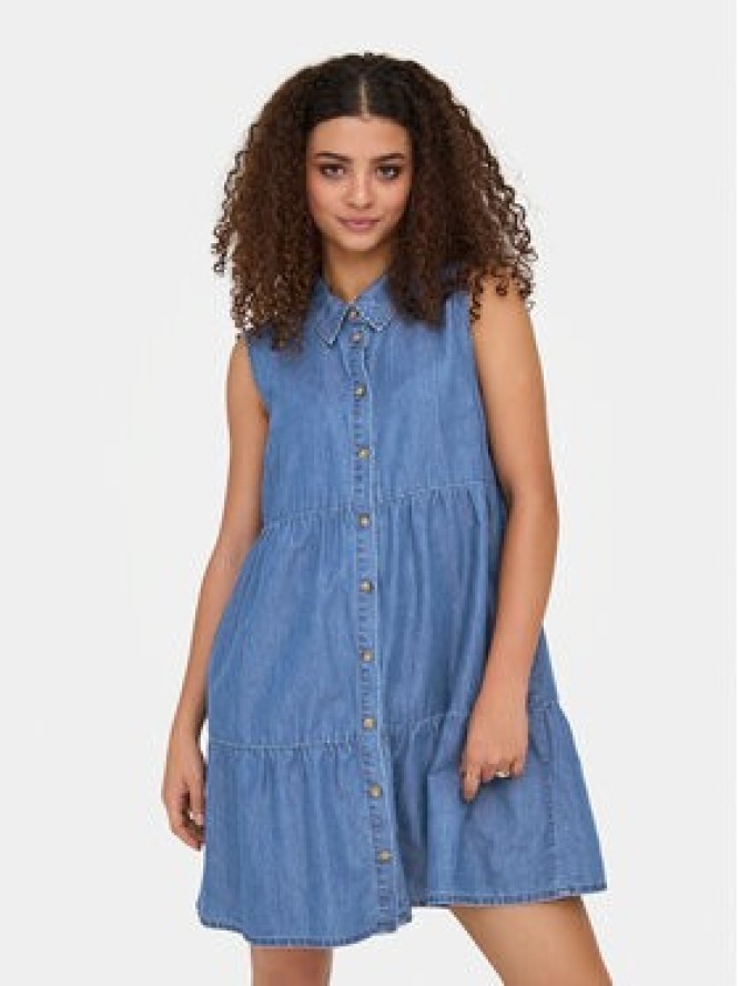ONLY Sukienka jeansowa Bea 15344263 Niebieski Regular Fit