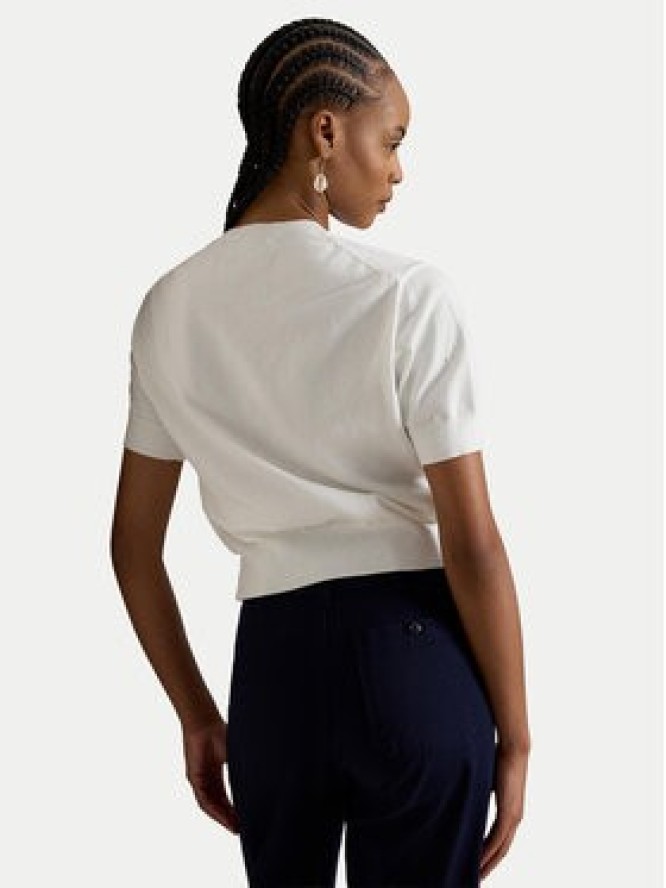 Polo Ralph Lauren Kardigan 211A12718001 Biały Regular Fit