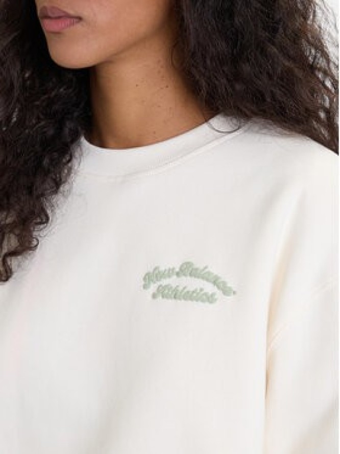 New Balance Bluza WT53516 Biały Relaxed Fit