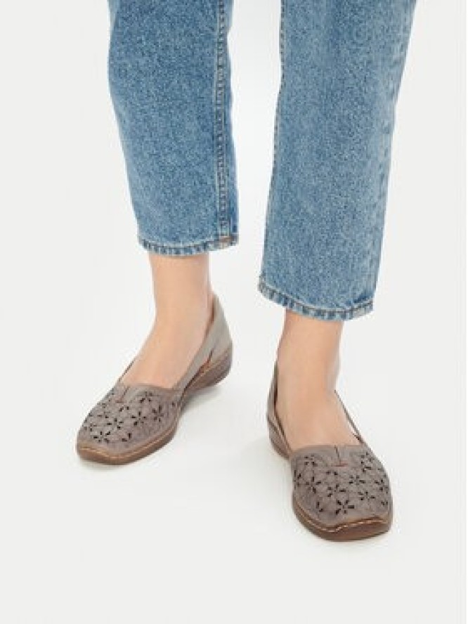 Rieker Półbuty 41356-64 Beżowy