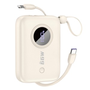 Powerbank Dudao k14 10000mAh z kablami usb-c / lightning