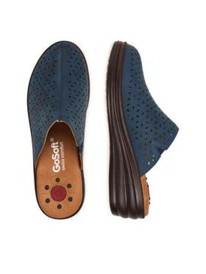 Go Soft Klapki LA3J7701-7 Granatowy