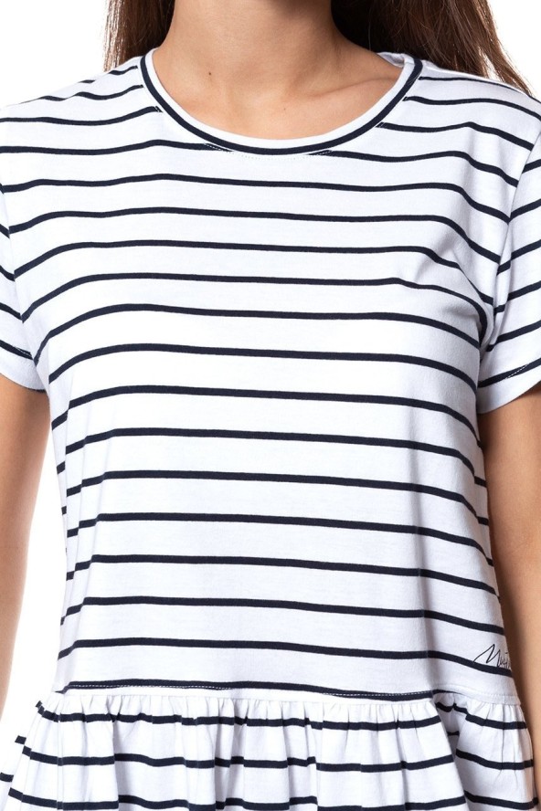 MUSTANG T SHIRT DAMSKI Alina C Ruffle 1009444 11722