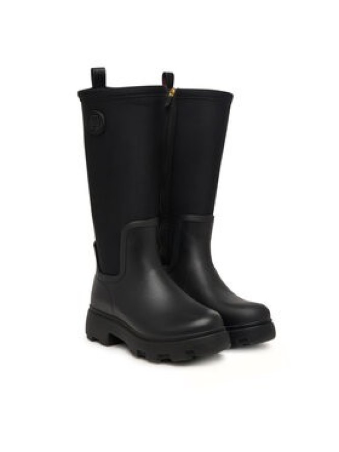 Tommy Hilfiger Kalosze Th Stamp Warm Knee Rain Boot FW0FW09678 Czarny